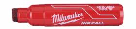 Marker INKZALL, rosu, cu varf lat - marimea XL - Milwaukee