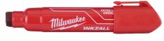 Marker INKZALL, rosu, cu varf lat - marimea XL - Milwaukee