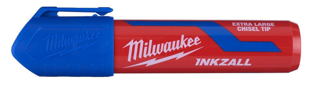 Marker INKZALL, albastru, cu varf lat - marimea XL - Milwaukee