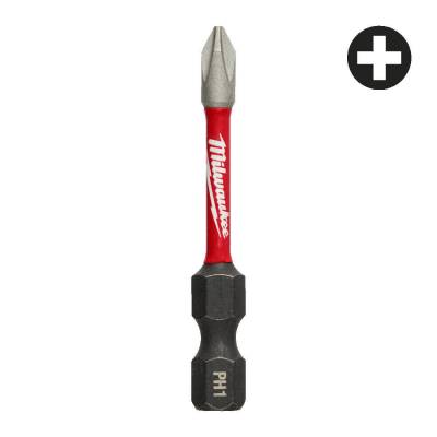 Bit PH pentru surubelnite PH1 x 50 mm SHOCKWAVE IMPACT DUTY - Milwaukee
