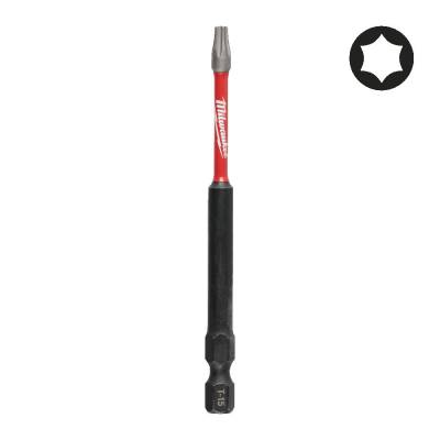Bit TX pentru surubelnite TX15 x 90 mm SHOCKWAVE IMPACT DUTY - Milwaukee