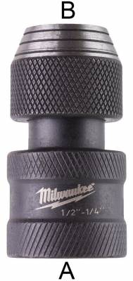 Adaptor 1/2&QUOT; patrat - 1/4&QUOT; HEX - Milwaukee