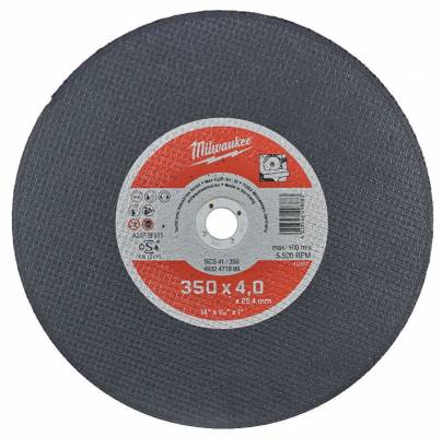Disc PRO+ pentru debitare metal 350 x 4 x 25,4 mm - Milwaukee