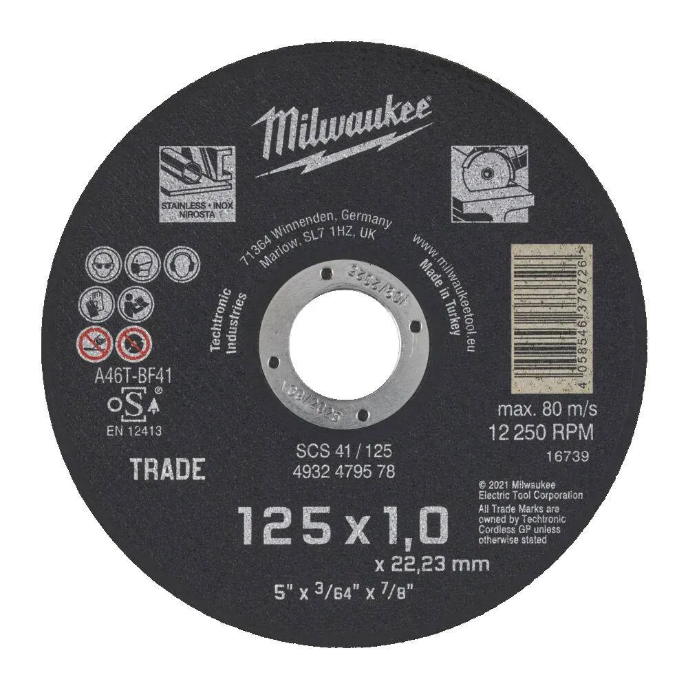 Disc abraziv pentru debitat metal