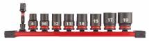Set de 9 chei tubulare de impact 3/8&QUOT; SHOCKWAVE Impact Duty - Milwaukee
