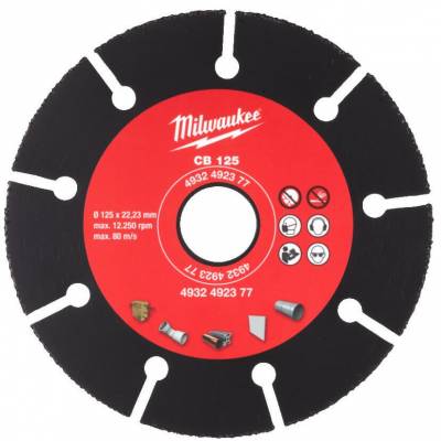 Panze abrazive din carbura 125 mm - Milwaukee