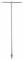 Cheie cu maner T si cap pivotant Hex 8 mm - Milwaukee
