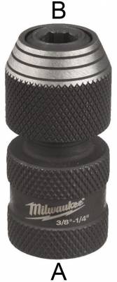 Adaptor 3/8&QUOT; patrat - 1/4&QUOT; HEX - Milwaukee