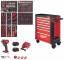 TOOLGUARD Dulap premium de scule mobil cu 7 sertare, metalic, 78 cm, dotat cu scule, rosu - Milwaukee