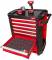 TOOLGUARD Dulap premium de scule mobil cu 7 sertare, metalic, 78 cm, dotat cu scule, rosu - Milwaukee