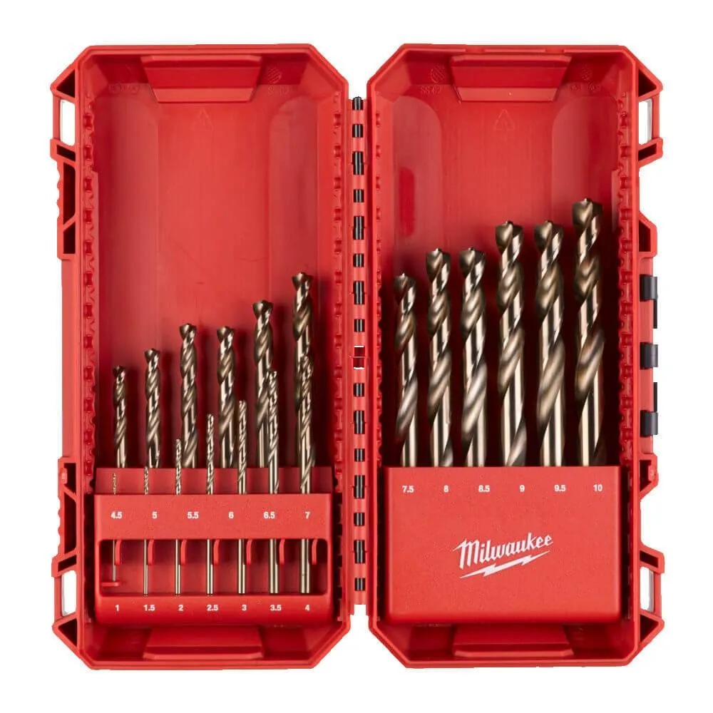 Seturi burghie RED COBALT pentru metal - HSS-Ground - DIN 338