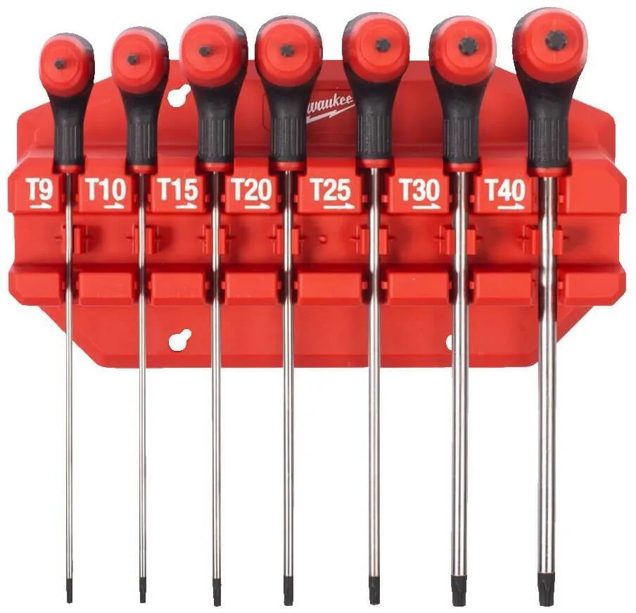 Set chei cu maner in T, TORX cu suport