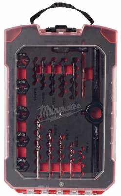 Set filiere, tarozi si burghie, 17 buc - Milwaukee
