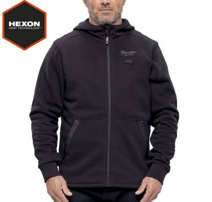 Hanorac incalzit M12 Hexon - XXL - negru