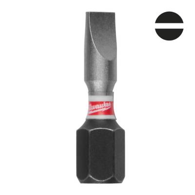 Biti SL 6,5 x 25 mm pentru surubelnite SHOCKWAVE IMPACT DUTY - 3 buc - Milwaukee