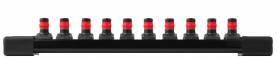 Set chei tubulare scurte 1/4&QUOT; HEX, sistem metric, 10 buc - Milwaukee