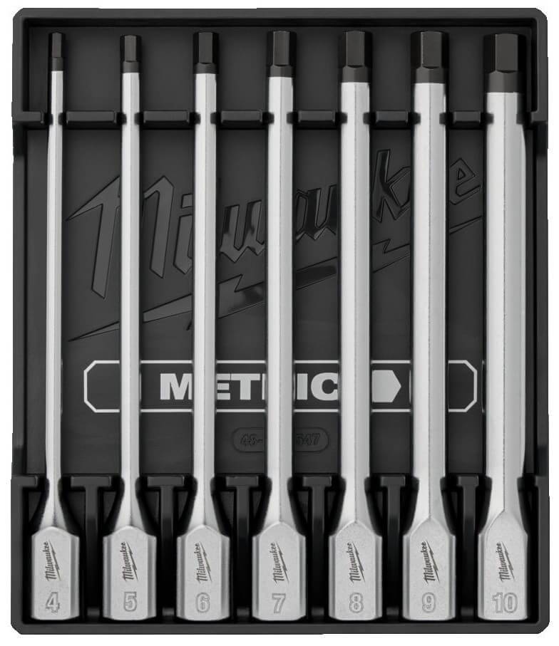 Set chei tubulare lungi 3/8&QUOT; HEX, sistem metric