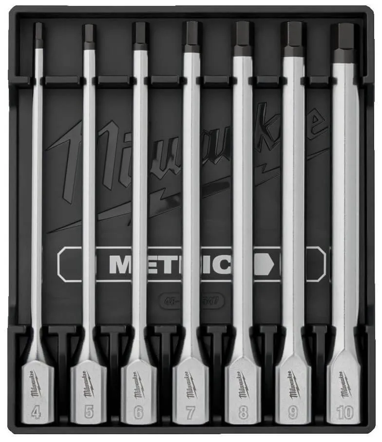 Set chei tubulare lungi 3/8&QUOT; HEX, sistem metric