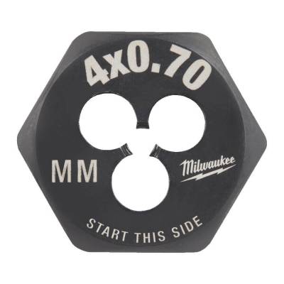 Filiera hexagonala pentru filet metric M4 - 0,7 mm - Milwaukee