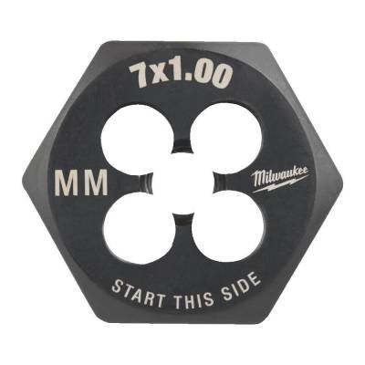 Filiera hexagonala pentru filet metric M7 - 1 mm - Milwaukee