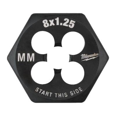 Filiera hexagonala pentru filet metric M8 - 1,25 mm - Milwaukee