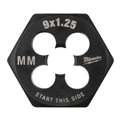 Filiera hexagonala pentru filet metric M9 - 1,25 mm - Milwaukee