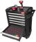 TOOLGUARD Dulap premium de scule mobil cu 7 sertare, metalic, 78 cm, dotat cu scule