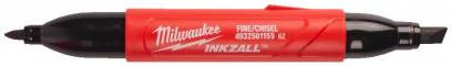 Marker INKZALL cu doua capete, varf timp dalta si varf fin - Milwaukee