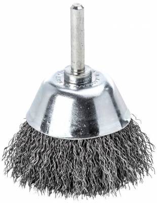 Perie ondulata tip cupa pentru polizor drept, Ø 50 mm, sarma 0,3 mm din otel, 3 buc - Milwaukee