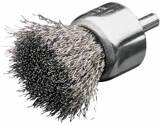Perie ondulata tip tija pentru polizor drept, Ø 30 mm, sarma 0,3 mm din otel inoxidabil, 3 buc - Milwaukee