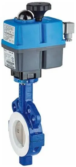 Robinet fluture, tip wafer, flanse ANSI 150 si PN10/16, act. electric
