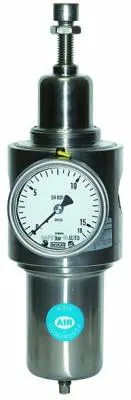 Filtru regulator din Inox, cu descarcare (reversibil)
