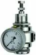 Regulator presiune din Inox, reversibil, descarcare proprie, manometru din inox