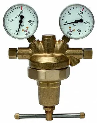 Regulator presiune in linie 200 bar, include manometru