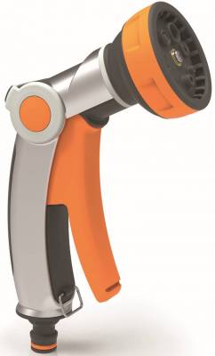 Pistol de stropit &QUOT;8 JET METAL&QUOT; cu debit mediu, varianta soft touch, debit 20 l/min la 4 bar