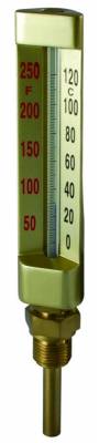 Termometru de sticla cu conexiune verticala, 50 mm, 0°C - +60°C