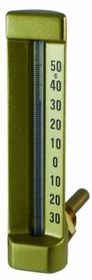 Termometru de sticla cu conexiune la unghi de 90°, 50 mm, 0°C - +60°C