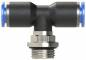 Cupla T push-in, filet cilindric exterior cu O-ring, seria standard, G 1/4&QUOT; - 6 mm