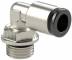 Cupla L push-in cu filet cilindric exterior si O-Ring, seria click-clock, G 1/8&QUOT; - 6 mm