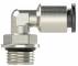 Cupla L push-in cu filet cilindric exterior si O-Ring, seria click-clock, G 1/8&QUOT; - 6 mm
