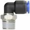 Cupla L push-in cu filet conic exterior etansat cu PTFE, seria standard, R 1/4&QUOT; - 8 mm