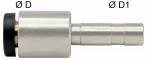 Conector drept push-in 4mm cu adaptor 8mm, click-clock
