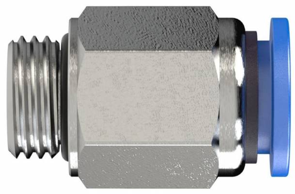 Cupla dreapta push-in cu filet cilindric exterior, seria standard, G 1/2&QUOT; - 8 mm