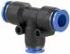 Cupla T push-in 8mm-4mm, POM/alama