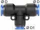 Cupla T push-in 8mm-4mm, POM/alama
