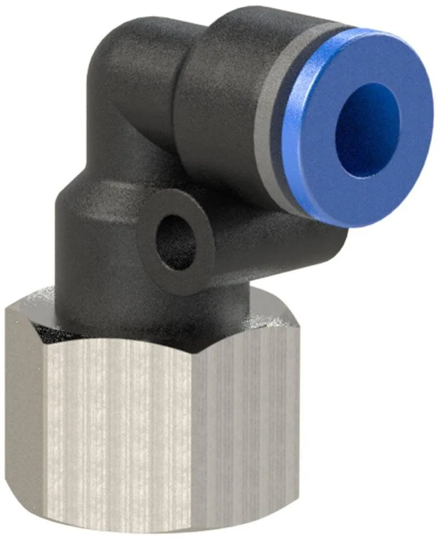 Cupla L push-in cu filet cilindric interior, seria standard
