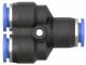 Cupla Y push-in 6mm-8mm, POM/alama