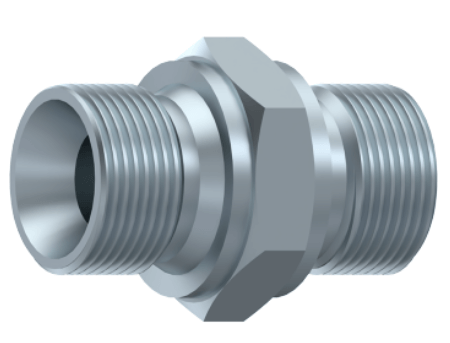 Niplu hidraulic 1/4&QUOT; BSP, con 60°, otel carbon