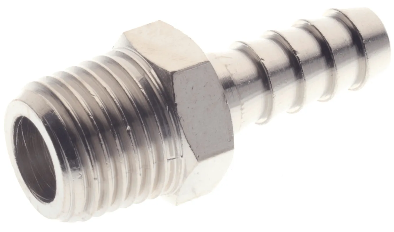 Adaptoare furtun cu filet exterior, din alama sau alama nichelata