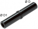 Adaptor push-in 4mm, POM